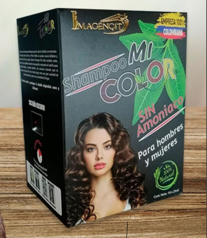 Shampoo Cubre Canas Castaño