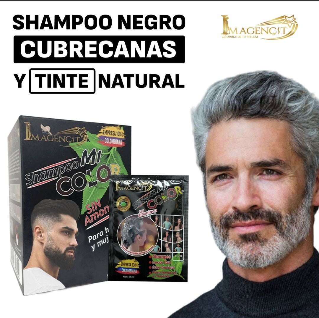 Shampoo Cubre Canas Negro
